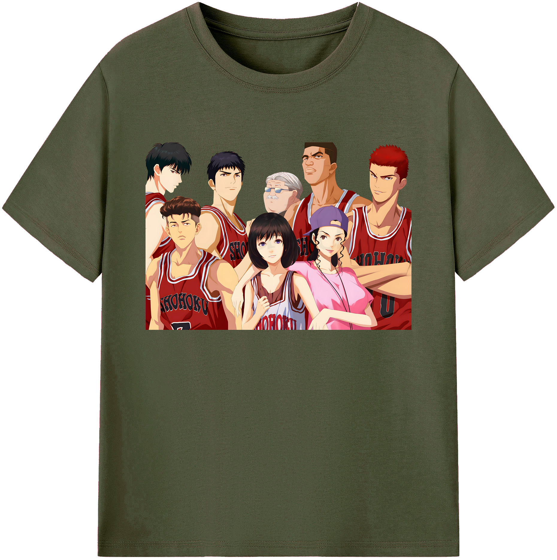 （画像用） SLAM DUNK／スラムダンク 綿100％ メンズ半袖Tシャツ｜肌触りやわらか＆通気性
